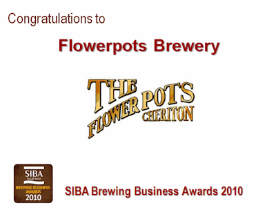 Flowerpots Brewery winner of best range of pumpclips