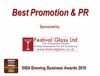 Best promotion & PR sponsored by Festival Glass