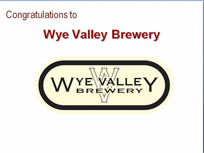 Wye Valley Brewery winner of individual bottle label